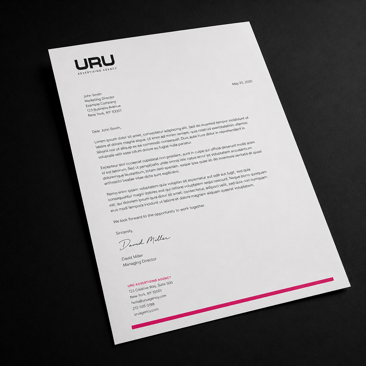 URU letterhead